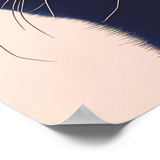 Stay Wild, Flower Child Cat Floral Matte Poster (Hoek)