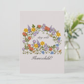 Stay Wild flowerchild! Bedankkaart (Staand voorkant)