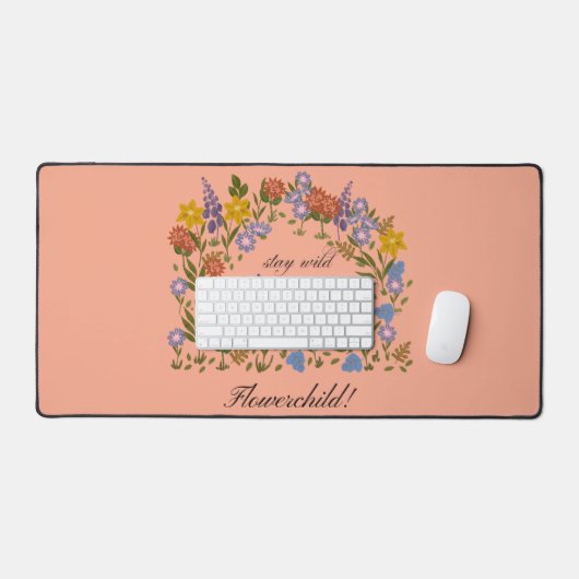Stay Wild flowerchild! Bureaumat (Keyboard & Muis)