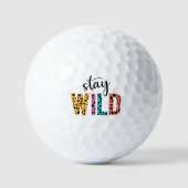 Stay Wild Golfballen (Voorkant)