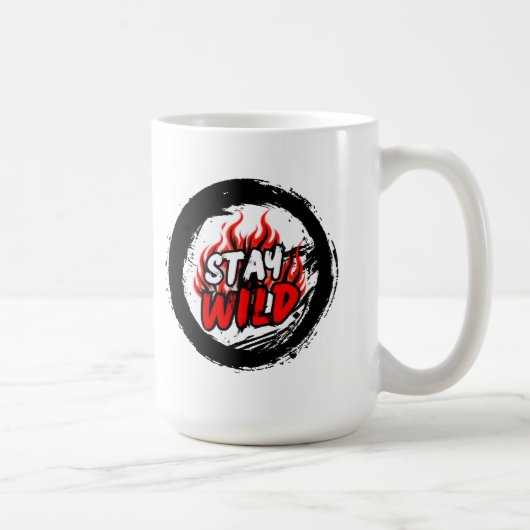 Stay Wild Grafische Mok (Rechts)