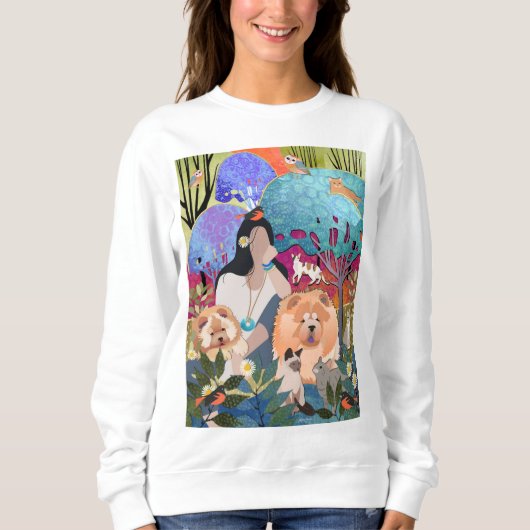 STAY WILD GYPSY CHILD - WITTE SHIRTEN TRUI (Voorkant)