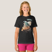 "Stay Wild" Howling Wolf  Meisje's T-shirt (Voorkant volledig)