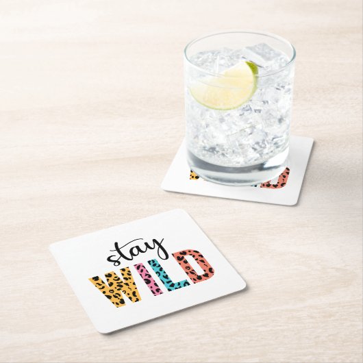 Stay Wild Kartonnen Onderzetters (Insitu)