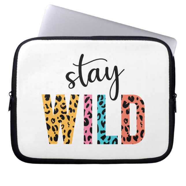 Stay Wild Laptop Sleeve (Voorkant)