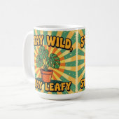 Stay wild leafy cute botanical Coffee Mug Koffiemok (Voorkant links)