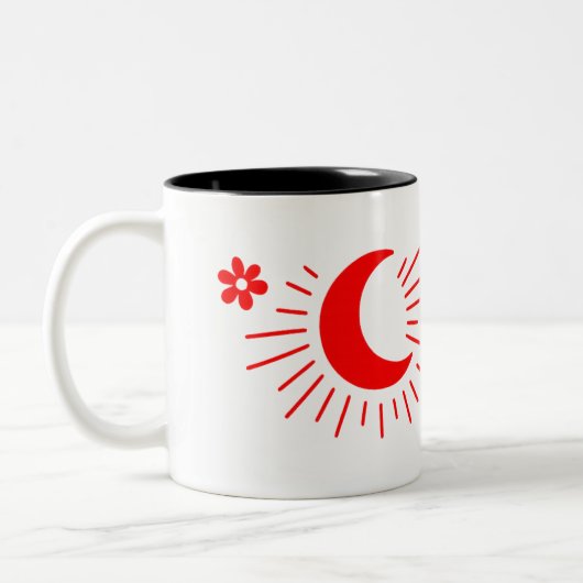 Stay Wild Moon Child - Boho Celestial Coffee Mok (Links)
