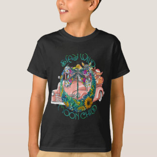 Stay wild moon child draOpus lovers gift T-shirt
