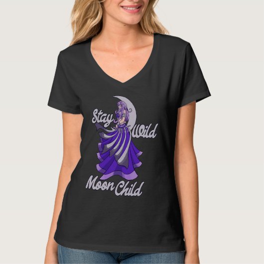 Stay Wild Moon Child Moonchild Belly dance T-shirt (Voorkant)