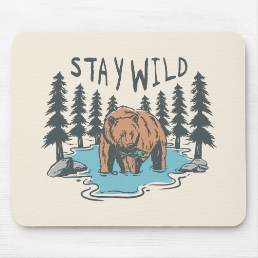 Stay Wild Muismat (Voorkant)