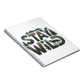 Stay Wild - Natuur-geïnspireerd ontwerp Notitieboek (Rechterzijde)