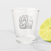 Stay Wild - Natuur-geïnspireerd ontwerp Shot Glas (Achterkant)