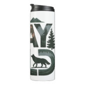 Stay Wild - Natuur-geïnspireerd ontwerp Thermosbeker (Geroteerd rechts)