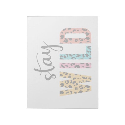 Stay Wild Notitieblok (Linkerzijde)