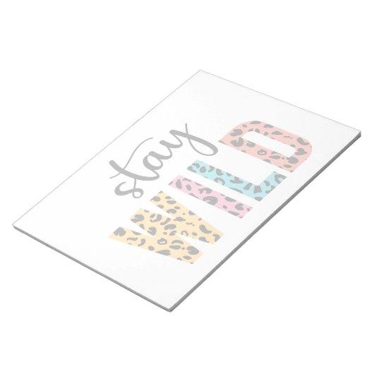 Stay Wild Notitieblok (Schuin)