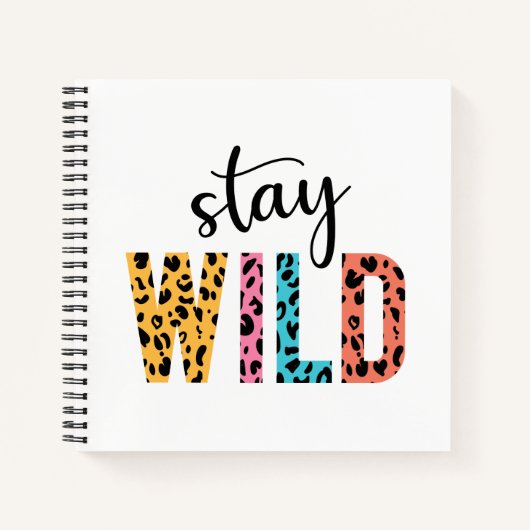 Stay Wild Notitieboek (Voorkant)