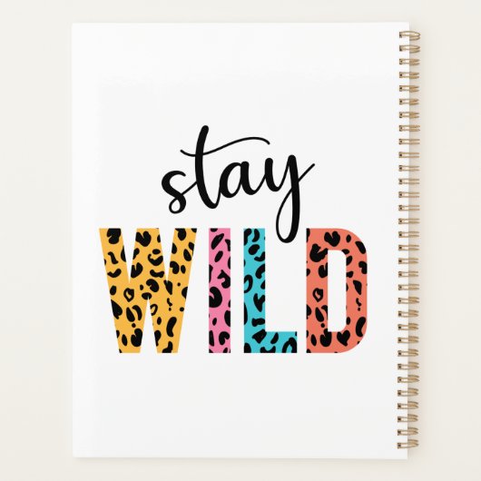 Stay Wild Planner (Achterkant)