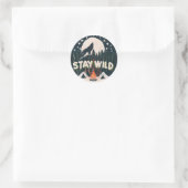 Stay Wild Ronde Sticker (Tas)