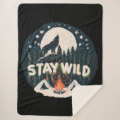 Stay Wild Sherpa Deken (Voorkant)