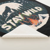 Stay Wild Sherpa Deken (3/4)