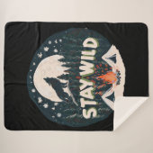 Stay Wild Sherpa Deken (Voorkant (horizontaal))