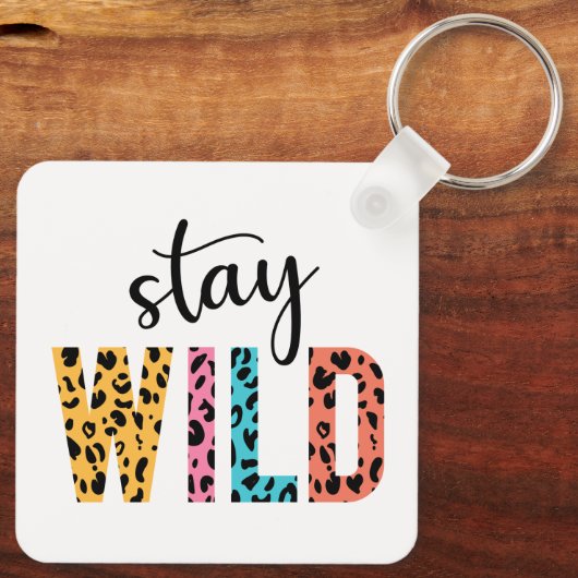 Stay Wild Sleutelhanger (Achterkant)