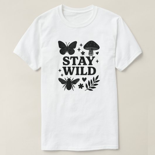 STAY WILD T-SHIRT (Design voorkant)