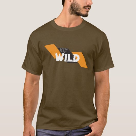 Stay Wild T-Shirt – Adventure Geïnspireerd Graphic (Voorkant)