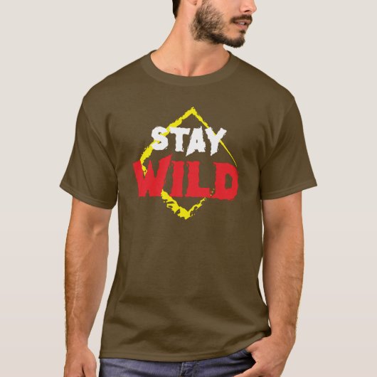 Stay Wild T-shirt, Adventure Graphic t-shirt, natu T-shirt (Voorkant)