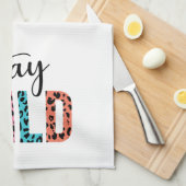 Stay Wild Theedoek (Quarter Fold)