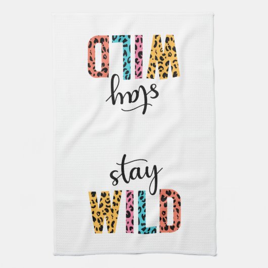 Stay Wild Theedoek (Verticaal)