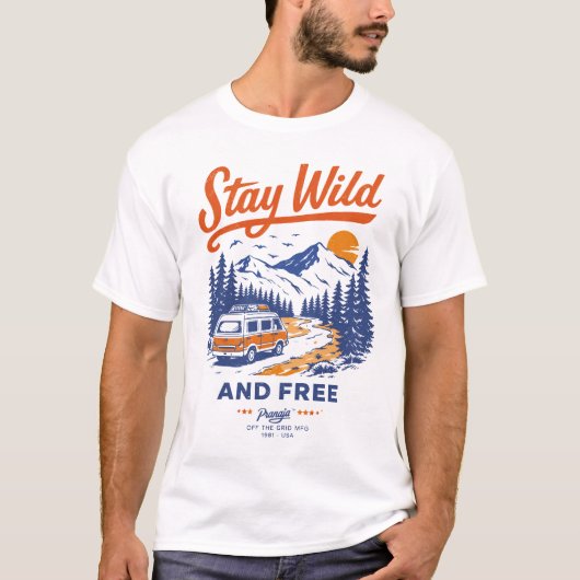 Stay Wild Vanlife T-shirt (Voorkant)