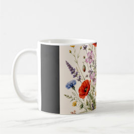 Stay Wild | Vintage Wild Herbs Botanical Design Koffiemok