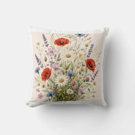 Stay Wild | Vintage Wild Herbs Botanical Design Kussen