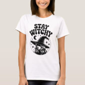 Stay Witchy Halloween Tshirt voor Meisjes / Vrouwe (Voorkant)