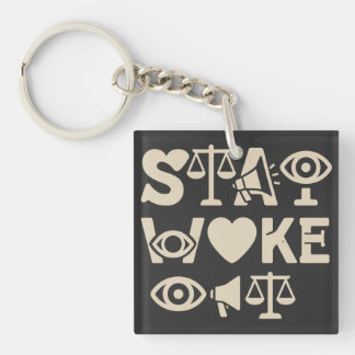 Stay Woke Awareness Apparel Sleutelhanger