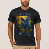 "Stay Woke" Helder oog T-shirt (Voorkant)