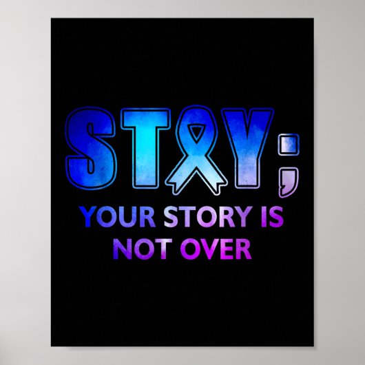 Stay Your-Story gaat niet over Awarenes in de gees Poster (Voorkant)