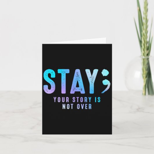 Stay Your Story gaat niet over zelfmoordpreventie Kaart (Voorkant)