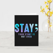 Stay Your Story gaat niet over zelfmoordpreventie Kaart (Gele Bloem)