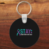 Stay Your Story Is Not Over Suicide Prevention Awa Sleutelhanger (Voorkant)