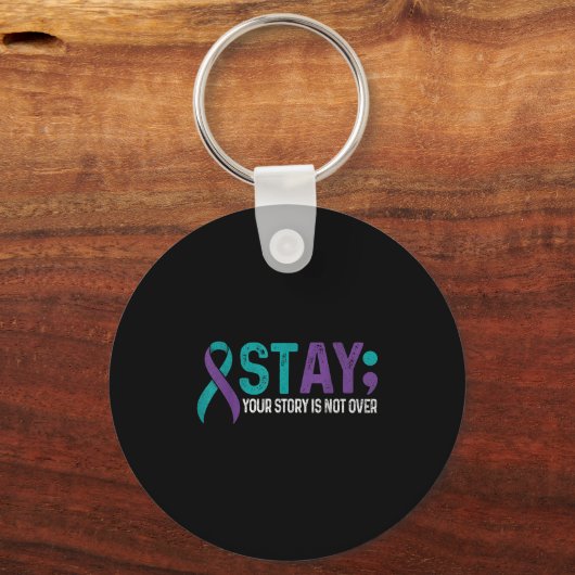 Stay Your Story Is Not Over Suicide Prevention Awa Sleutelhanger (Voorkant)