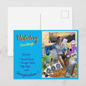 Staycation 'Vakantie groeten' Briefkaart (Voorkant / Achterkant)