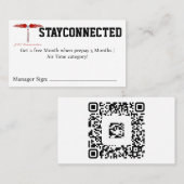 STAYCONNECTED Coupon Visitekaartje (Voorkant / Achterkant)