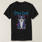 StayCoolCatTshirtDesign-CoolCatTeeGraphics voorCas T-shirt (Design voorkant)