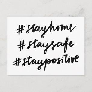 #stayhome #staysafe #stayposium briefkaart