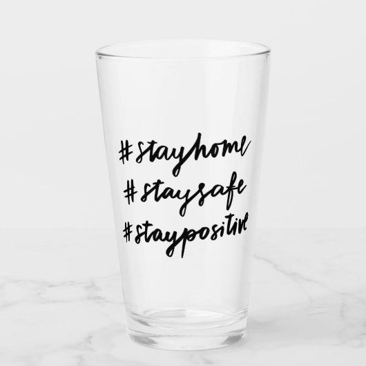 #stayhome #staysafe #stayposium glas (Voorkant)