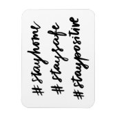 #stayhome #staysafe #stayposium magneet (Verticaal)