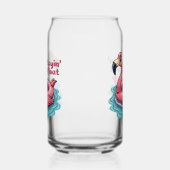 Stayin' Afloat Grappig Flamingo Zwembad Float Retr Blikvorm Glas (Links)