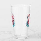 Stayin' Afloat Grappig Flamingo Zwembad Float Retr Glas (Links)